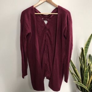 Xhilaration Target Cardigan Sweater Lace up Back